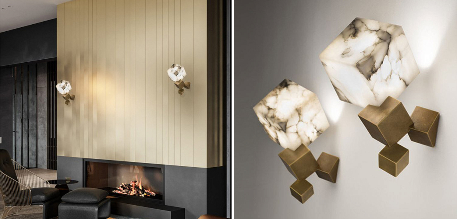 Бра Marble Cube Wall lamp Бра Marble Cube Wall lamp - Loft-Concept в Волгограде