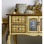 Комод деревянный Illustration of flowers варинант исполнения - 5 | Loft Concept в Волгограде