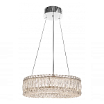 Люстра подвесная круглая из прозрачного хрусталя с корпусом из металла цвета хром Selfsufficient варинант исполнения - 1 | Loft Concept в Волгограде