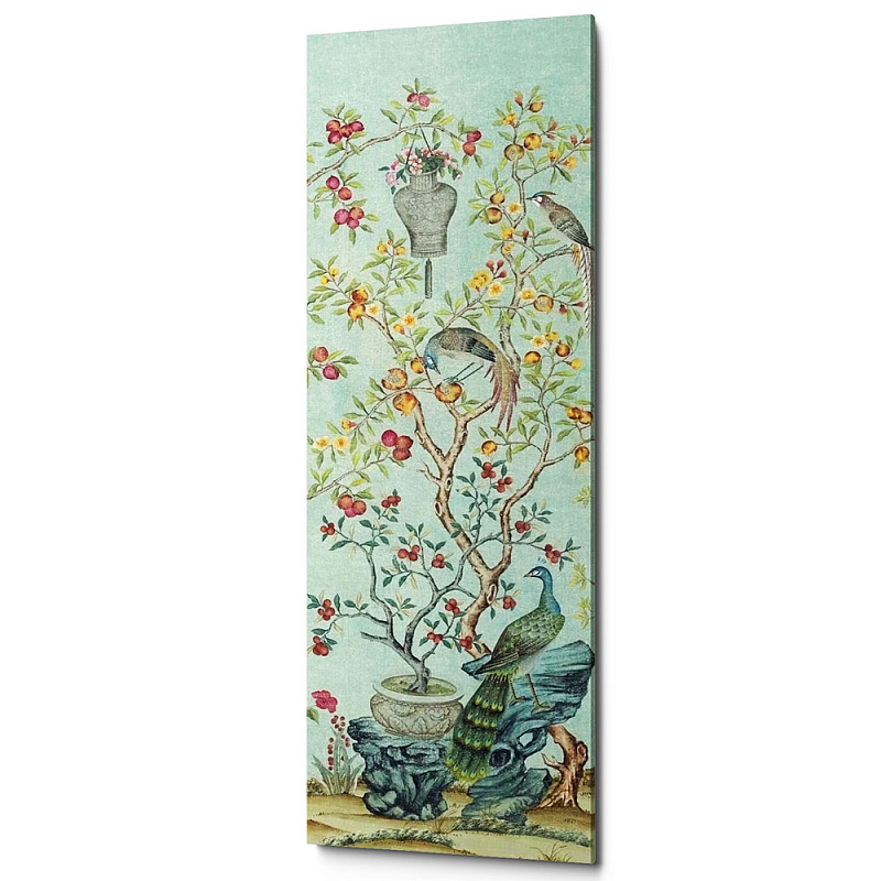 Постер Blue Chinoiserie 3 Голубой пастельный Постер Blue Chinoiserie 3 Голубой пастельный в Волгограде | Loft Concept