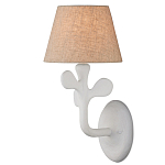 Бра с белым каркасом и тканевым абажуром Natural Stems варинант исполнения - 1 | Loft Concept в Волгограде