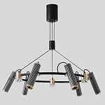 Люстра круглая с 9-ю цилиндрическими плафонами на магнитном креплении Bronze Concert варинант исполнения - 1 | Loft Concept в Волгограде