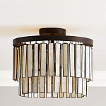 Потолочный светильник с подвесами из перламутра Unique Shine Effect варинант исполнения - 2 | Loft Concept в Волгограде