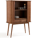 Буфет с двумя раздвижными дверцами Toinette Brown Wooden Cupboard варинант исполнения - 3 | Loft Concept в Волгограде