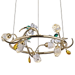 Люстра с хрустальными плафонами и декором Alvere Crystal Chandelier 6 варинант исполнения - 1 | Loft Concept в Волгограде