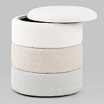 Пуф Three Colors в ткани букле из трех цветов  варинант исполнения - 3 | Loft Concept в Волгограде