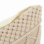 Чехол на подушку с макраме бежевого цвета Macrame варинант исполнения - 3 | Loft Concept в Волгограде
