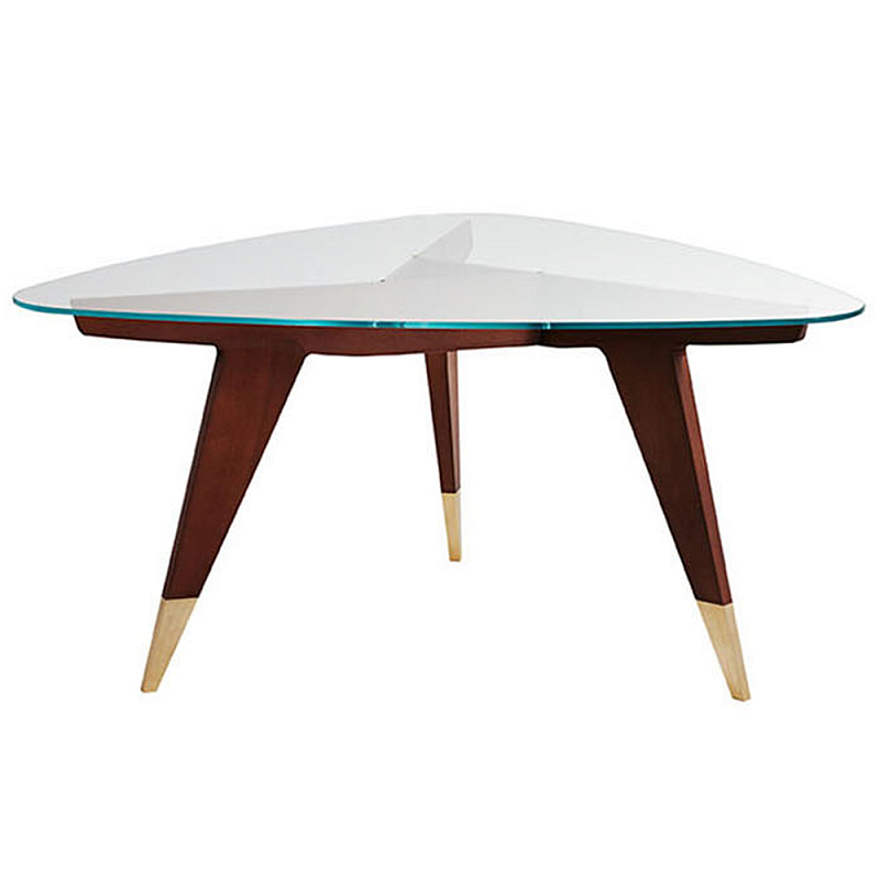 Дизайнерский кофейный стол со стеклянной столешницей Gio Ponti D.552.2 Coffee Table Прозрачное Стекло Коричневый Латунь Дизайнерский кофейный стол со стеклянной столешницей Gio Ponti D.552.2 Coffee Table Прозрачное Стекло Коричневый Латунь в Волгограде | Loft Concept