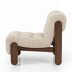 Кресло с деревянным каркасом и обивкой из ткани букле Medieval Furniture варинант исполнения - 1 | Loft Concept в Волгограде