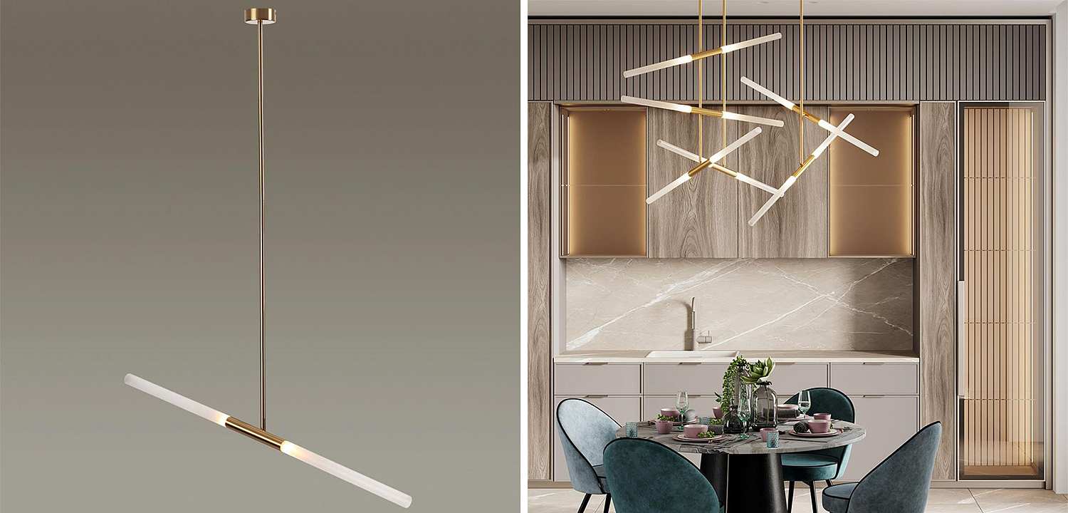 Светильник Gold Delta Light 2 lamp Светильник Gold Delta Light 2 lamp - Loft-Concept в Волгограде