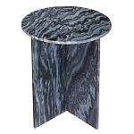 Столик кофейный с столешницей из черного мрамора Compact Black Marble Table варинант исполнения - 1 | Loft Concept в Волгограде