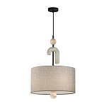 Люстра с серым тканевым плафоном Flourish варинант исполнения - 2 | Loft Concept в Волгограде