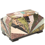 Шкатулка из натурального камня змеевик Stone Casket варинант исполнения - 2 | Loft Concept в Волгограде