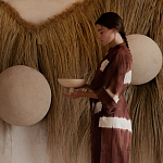 Большая дизайнерская Инсталляция из соломы RAFFIA Installation  варинант исполнения - 1 | Loft Concept в Волгограде