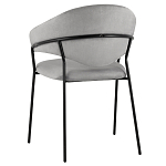 Серый стул с обивкой из искусственной замши Alexis варинант исполнения - 5 | Loft Concept в Волгограде