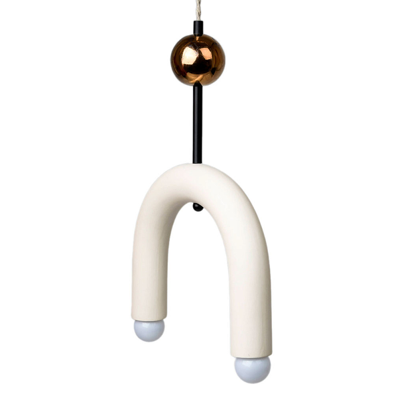 Подвесной светильник MOROSHKA arc [white] Белый Бронза в Волгограде | Loft Concept 