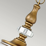 Люстра подвесная цвета латунь с прозрачным овальным стеклянным плафоном Hinkley варинант исполнения - 8 | Loft Concept в Волгограде