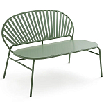 Зелёная скамья из стали Goodwin Metal Bench Green варинант исполнения - 1 | Loft Concept в Волгограде