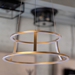 Люстра золотого цвета с 2-мя светодиодными кольцами Eurofase варинант исполнения - 7 | Loft Concept в Волгограде