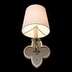 Бра с белым текстильным абажуром и фигурным основанием с зеркальной вставкой Vitorino варинант исполнения - 23 | Loft Concept в Волгограде