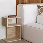 Дизайнерский журнальный стол фигурный с полками Gulip варинант исполнения - 2 | Loft Concept в Волгограде