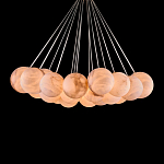 Люстра подвесная круглая с сферическими плафонами из натурального камня Glowing Spheres варинант исполнения - 2 | Loft Concept в Волгограде