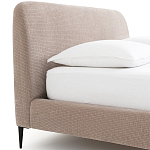 Кровать с обивкой велюр Hazel Velour Beige Bed варинант исполнения - 5 | Loft Concept в Волгограде