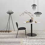 Торшер с трехъярусным плафоном из металлической сетки Metal Mesh Floor Lamp варинант исполнения - 2 | Loft Concept в Волгограде