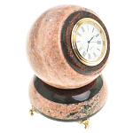 Часы настольные в виде шара из натурального камня Ball Stone Clock варинант исполнения - 2 | Loft Concept в Волгограде