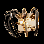 Бра золотого цвета с изогнутыми хрустальными элементами Radiant Ribbons варинант исполнения - 3 | Loft Concept в Волгограде