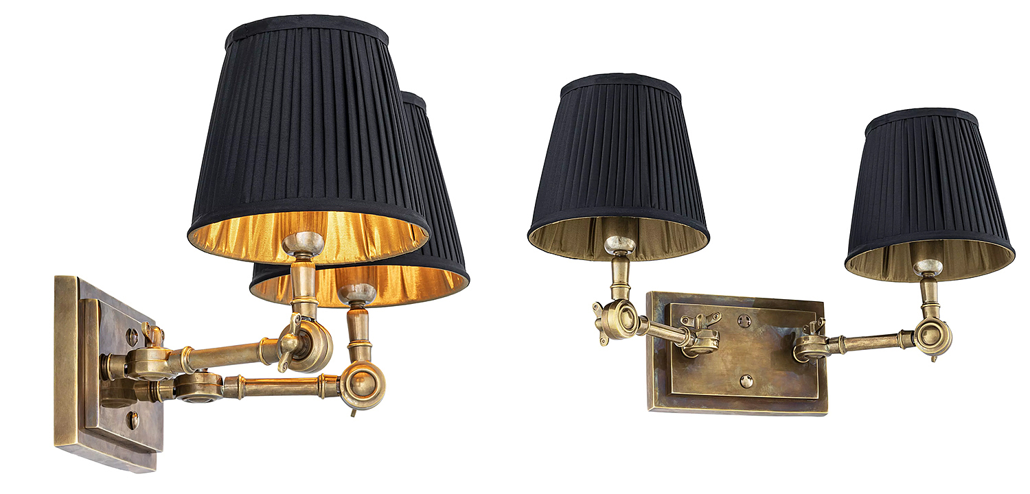 Бра Eichholtz Wall Lamp Wentworth Double Brass Бра Eichholtz Wall Lamp Wentworth Double Brass - Loft-Concept в Волгограде