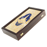 Нарды настольные из натурального камня лазурит и долерит Backgammon from Stone варинант исполнения - 13 | Loft Concept в Волгограде