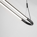 Светодиодная люстра Black LED Circle and Oval Lamp варинант исполнения - 4 | Loft Concept в Волгограде