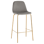 Барный стул на золотистых ножках VENDRAMIN Grey варинант исполнения - 1 | Loft Concept в Волгограде