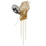 Бра с 2-мя плафонами из стекла и металла и вертикальными подвесками Gilded Mirage  варинант исполнения - 5 | Loft Concept в Волгограде