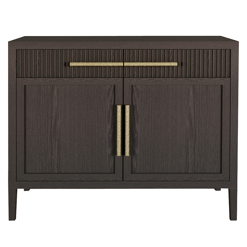 Буфет Primo с двумя ящиками и двумя фасадами шпон орех Темный дуб Золотой в Волгограде | Loft Concept 