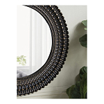 Зеркало круглое с текстурированным дизайном рамы Helios варинант исполнения - 6 | Loft Concept в Волгограде