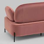 Диван в велюровой обивке цвета пыльная роза COLOR BLOCK варинант исполнения - 7 | Loft Concept в Волгограде