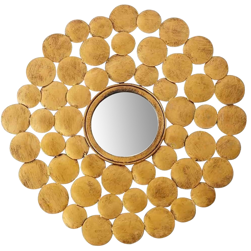 Настенное зеркало Ernest Metal Brass Mirror Латунь в Волгограде | Loft Concept 