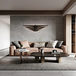 Люстра подвесная в форме веера из чёрного металла Black Solace  варинант исполнения - 2 | Loft Concept в Волгограде