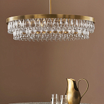 Люстра круглая с подвесками в форме стеклянных капель Glass Rain варинант исполнения - 3 | Loft Concept в Волгограде