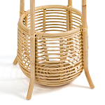 Напольная вешалка с корзиной из ротанга Trina Wicker Floor Hanger варинант исполнения - 5 | Loft Concept в Волгограде