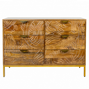 Комод с выдвижными ящиками и фактурным фасадом Termite