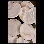 Люстра трехъярусная с подвесками из округлых элементов Cryptocrystalline Stone варинант исполнения - 3 | Loft Concept в Волгограде