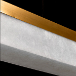 Подвесной светильник линейный из натурального камня Perfection of Geometry варинант исполнения - 6 | Loft Concept в Волгограде