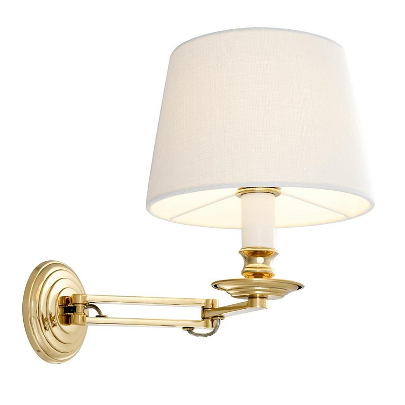 Бра Wall Lamp Eclips Gold Золотой Белый Бра Wall Lamp Eclips Gold Золотой Белый в Волгограде | Loft Concept