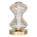 Настольная лампа светодиодная с волнообразным стеклянным плафоном Amphora of Light варинант исполнения - 2 | Loft Concept в Волгограде