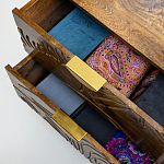 Прикроватная тумба с фактурным фасадом Termite варинант исполнения - 5 | Loft Concept в Волгограде