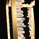 Настольная лампа прямоугольная с декоративными элементами в виде кристаллов Smooth Shine варинант исполнения - 3 | Loft Concept в Волгограде