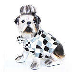 Статуэтка собака в клетчатой куртке Fashionable Dogs Cell варинант исполнения - 1 | Loft Concept в Волгограде